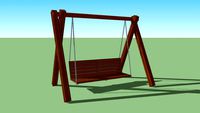 wooden swing
