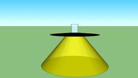 ufo with ray
