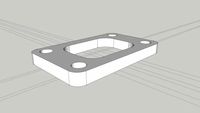T3 turbo flange 10mm thick