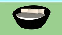 Fauteuil large en rotin