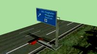 Verkehrschild, BAB2