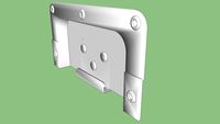 Chiusura a farfalla per flightcase (pezzo fisso)