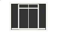 Commercial double door with side lights