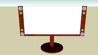 Luxus Fernseher mit Holzverkleidung