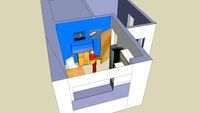Aquarium in kitchen
