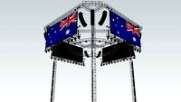 WWE Custom OverHead (w/ Australia Flag)
