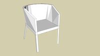 LOLO --- CHAISE ROTIN 570 * 570 * H 720