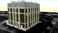 Batiment d'habitation debut 20e siecle / Housing building, begining 20th century