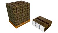 Pallet com caixas de embarque e ampliação dos cartuchos para Emibra