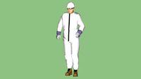 Safety First Series - Process Operator - OSHA Level 'D-5/1' PPE Protection - Tyvek Coverall - White