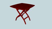 Mesa cuadrada plegable