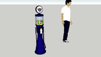 Phoenix Suns Themed Gravity Feed Pumps-Gumball Machine