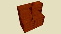 Large capacity designer dresser
