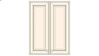 Wall Double Door 39Hx15D