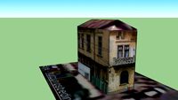 Building on Cuza Voda street, Bucharest