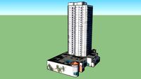 Gebouw in Miami, Florida, Verenigde Staten.
