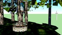 Modelo 3D do Monumento de Nossa Senhora do Carmo, nos Pinheiros de Garabandal, Espanha