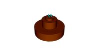Cake 1 (Chocolate with blue candles)