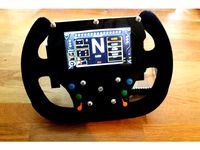 Button box with LCD and paddle shifters for MOMO 27c wheel by Baddi
