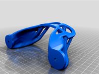 Organic Headphone stand wall mount (Topology optimized) by falanx