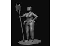 Female Dragonborn Barbarian by Jknightbell1