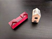 Business Card 3D house stencil stamp by 3E8