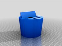 revised 75mm wide phone cup holder + audio + power + sound ports by e2thac