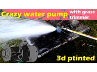 water pump with grass trimmer by 3DiyProject
