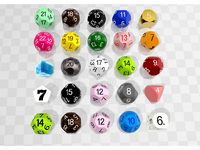 [D4~D22]Truncated Sphere Dice by Miyi9155