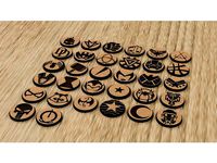 Marvel United - Randomized Hero Tokens, Laser-Cut by kap42