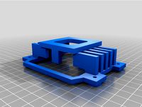 AMD CPU water block mount by noah_makes_things
