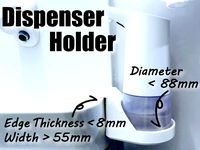 Soap Dispenser Holder / Including STEP,Fusion360 file by KakeruNekobeya