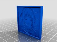 Hololive smug gura lithophane by Juntendo