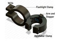 Bicycle Flashlight Holder by Logz_328