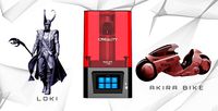 Creality Resin 3D Printer + Loki + Akira Bike