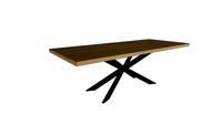 Table CASSIS en chêne massif - pied croix 8x4