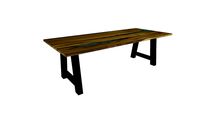 Table WILD en orme et epoxy - pieds A