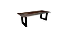 Table INDIANA en noyer et epoxy - piedss U 10x10
