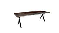 Table INDIANA en noyer et epoxy - pieds lachaud