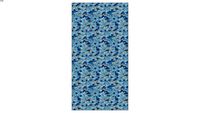 branco. PAPEL DE PAREDE CLÁSSICO PINHEIROS AZUL CLARO