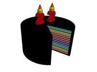 Rainbow cake by Kovabunch