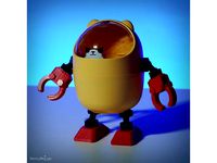 Bolts, nuts, ball joint blocks made with 3D printers (Recycling Box Toys) by jay_printnplay