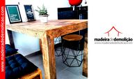 MESA DE MADEIRA - MESA RUSTICA - DIAMANTE 1,40X0,80M