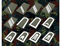 Bundeswehr Dienstgradabzeichen Heer Schulterklappe oliv | Rank insignia of the german army for field dress by hazweio