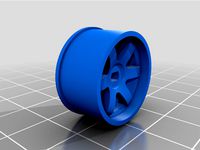 TE37 Mini Z awd/ Xmods Rims 11m Wide by CheapAzHobbies