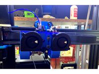 Sidewinder X1 - inductive endstop mount for Dual 5015 fan duct  by Gaviols