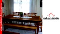 MESA DE MADEIRA - MESA RUSTICA - PREMIUM 2,50X1,00M