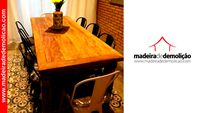 MESA DE MADEIRA - MESA RUSTICA - PREMIUM 2,00X0,80M