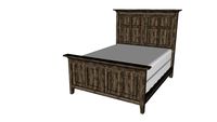 Caroline Queen Bed, Weathered Gray