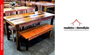 MESA DE MADEIRA - MESA RUSTICA - TRADICIONAL 1,60X0,80M